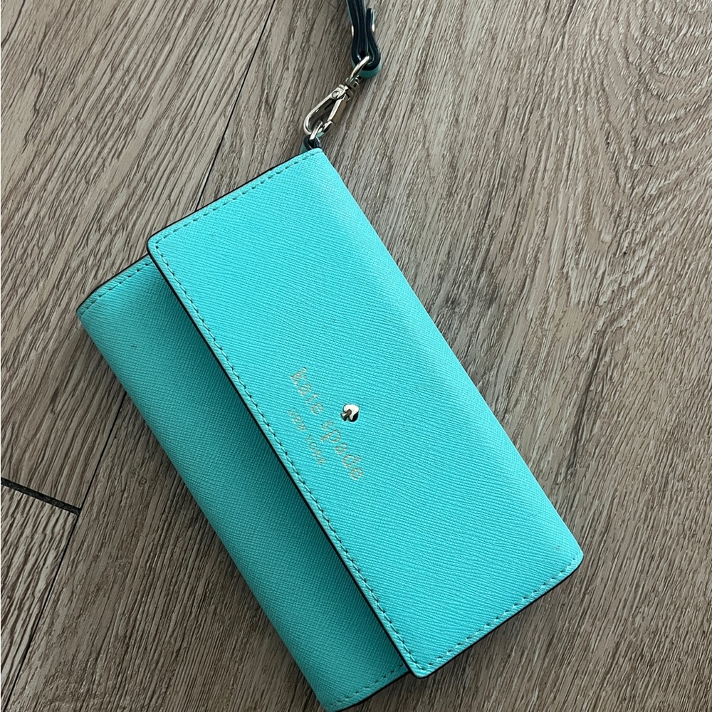 Kate Spade Turquoise Iphone Wristlet